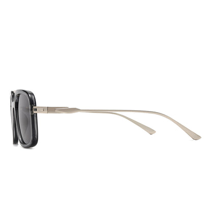Wooden leg aviator multi-color sunglasses 2058
