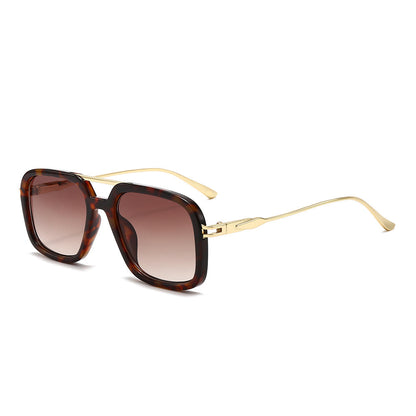 Wooden leg aviator multi-color sunglasses 2058