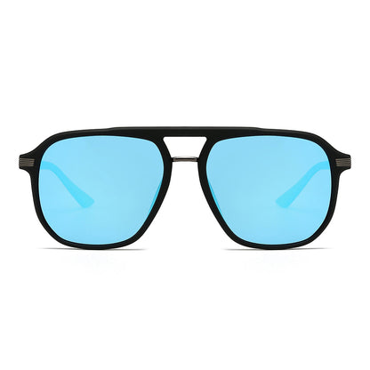 Rectangular polarized oversized mirror driving sunglasses