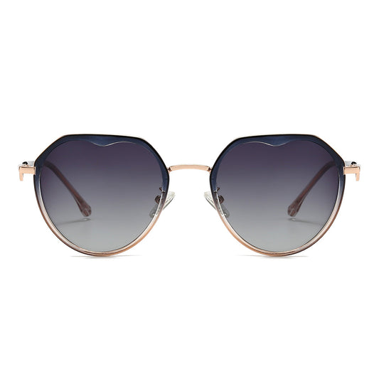 Gradient Lens  Round Sunglasses