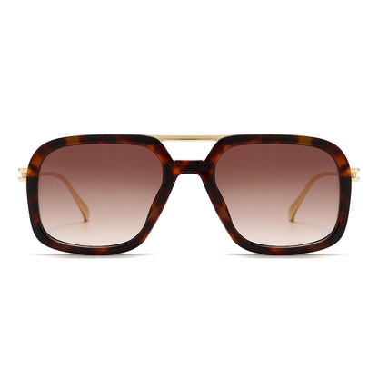 Wooden leg aviator multi-color sunglasses 2058