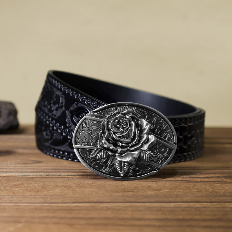 3 Colors printed letter leather belt