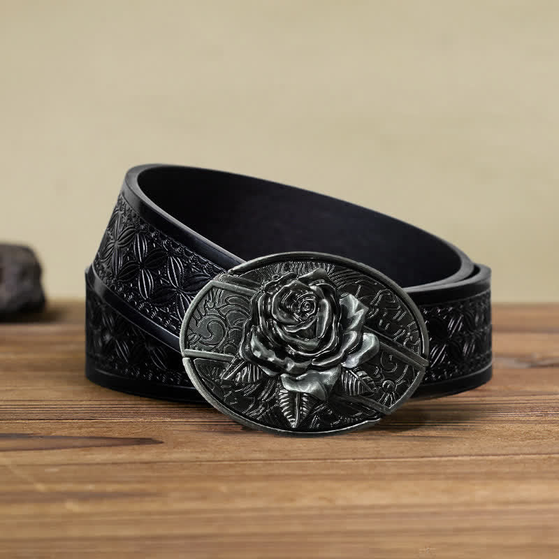 3 Colors printed letter leather belt